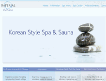 Tablet Screenshot of imperialdayspa.com